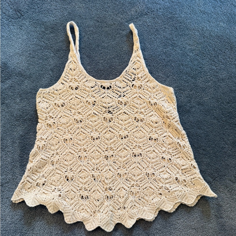 American Eagle Outfitters AEO crochet Tank Top XS boho festival - Picture 4 of 9